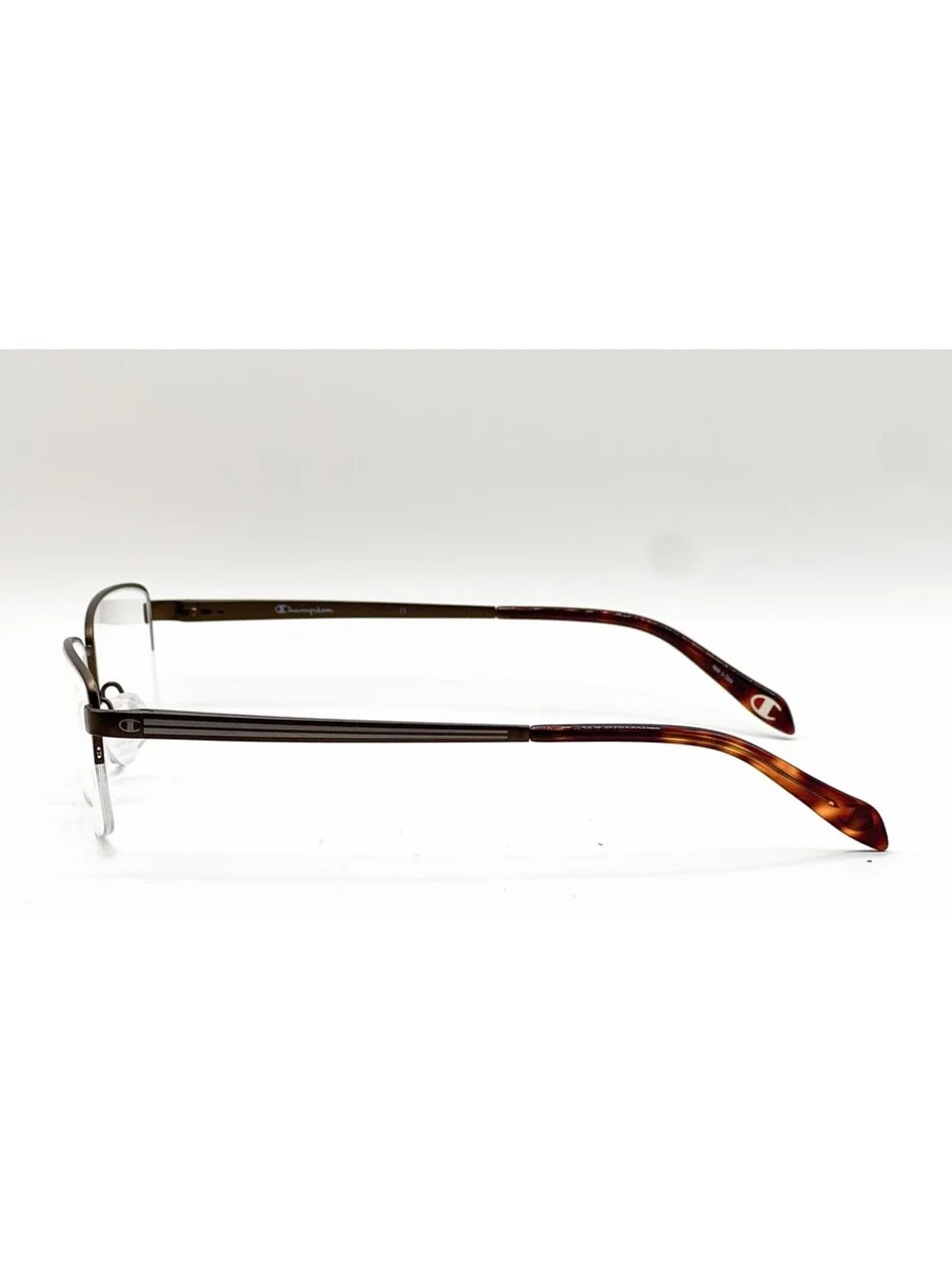 Champion CU4022 C03 Brown Semi Rimless Authentic Eyeglass Frames 57-19-150